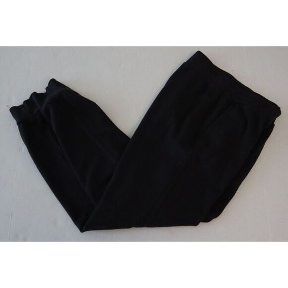 Monrow HB0390 Women Sz XS Vintage Black French Terry Snap Jogger Sweatpants - Picture 9 of 9